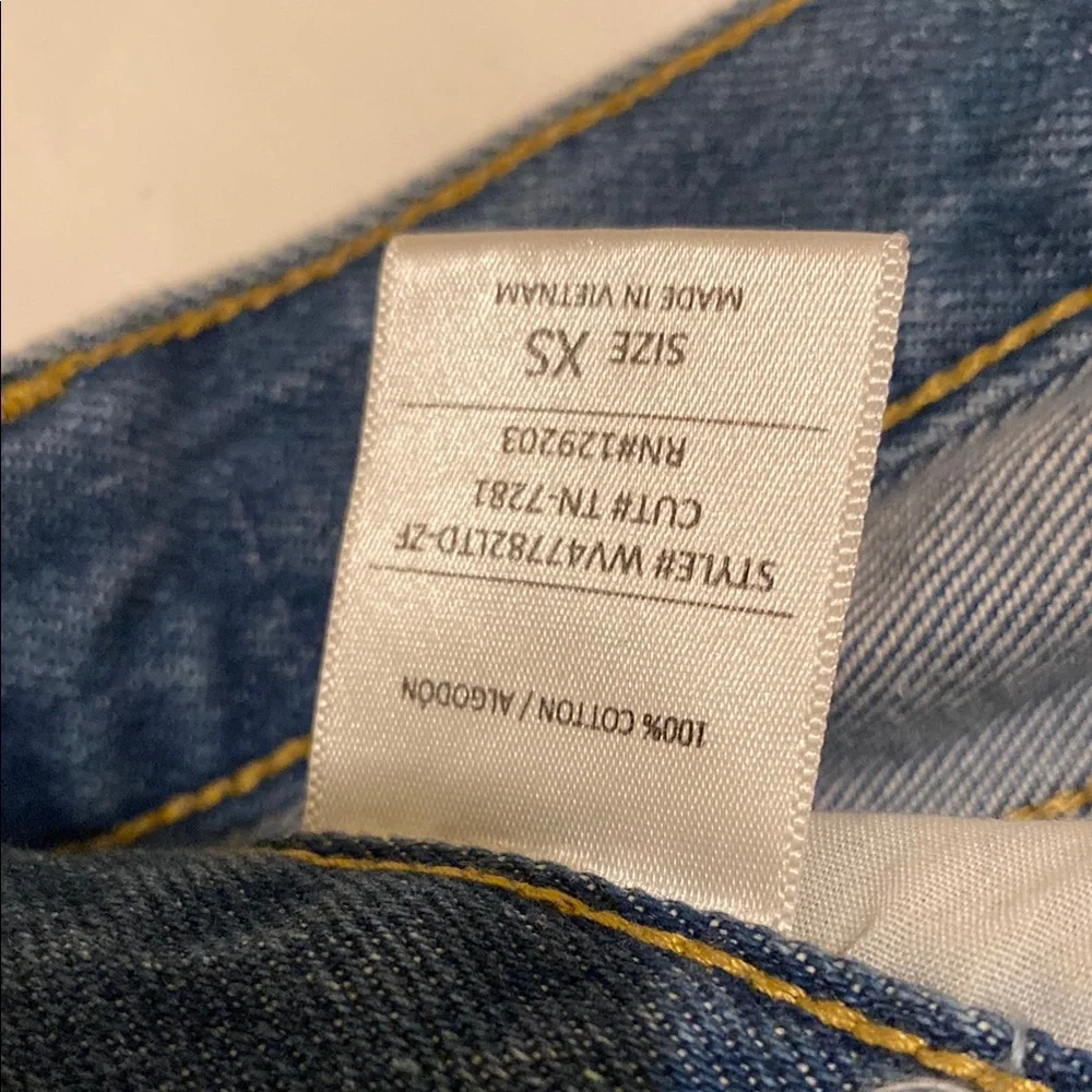 Cello Blue Distressed Jean Shorts High-Waisted Size XS